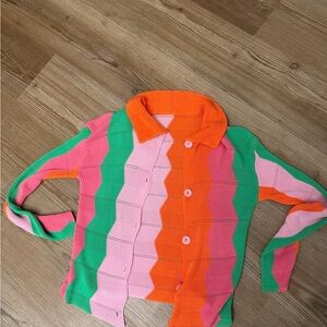 Multicolor Striped Cardigan